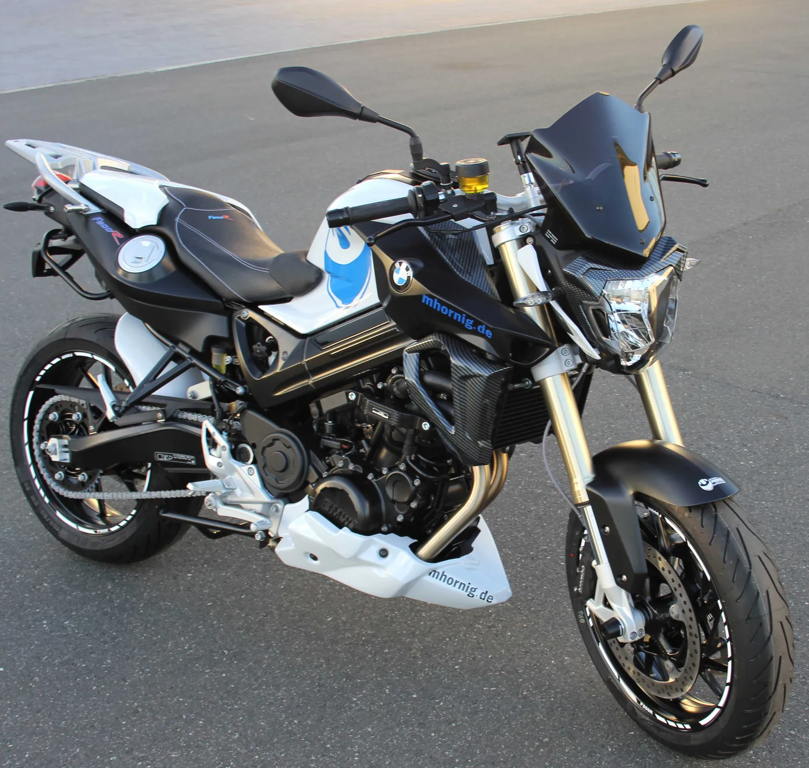 Die kleine F800R hat sich herausgeputzt